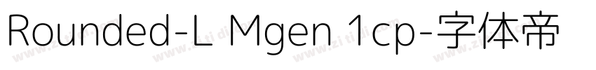 Rounded-L Mgen 1cp字体转换